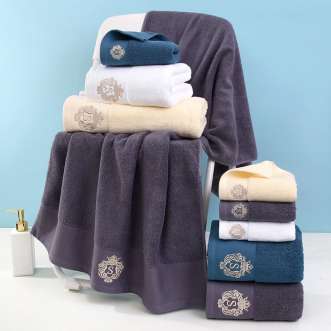 Premium 100% Pure Cotton Bath Towel Luxury Hotel & Spa Bathroom Hand Towels Embr
