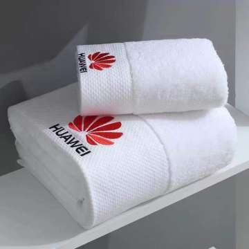 White Color Soft Ring Spun Highly Absorbent Luxury Hotel Terry Towels