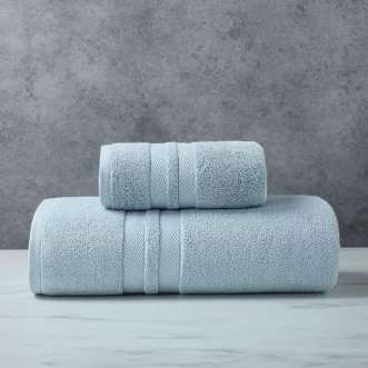 Factory wholesale premium soft linen luxury cotton bath towel set for bathroom