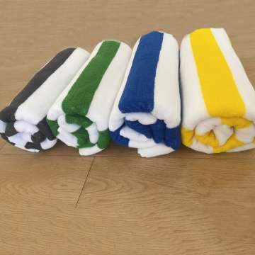 stripe pool towel